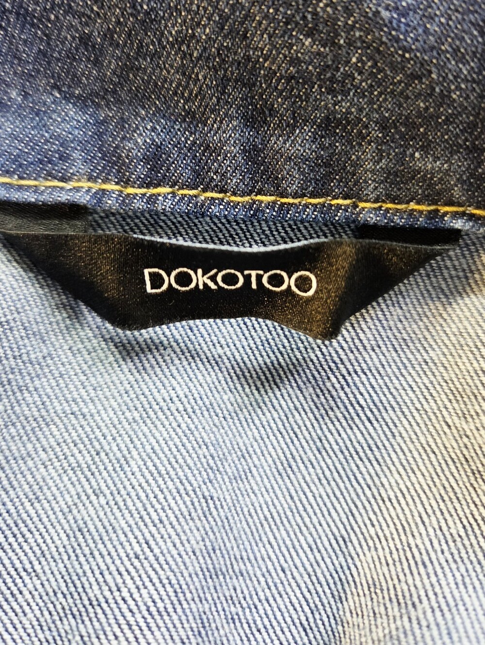 Dokotoo Denim Mini-Dress with Pocket on Front, Size Medium - Picture 10 of 11